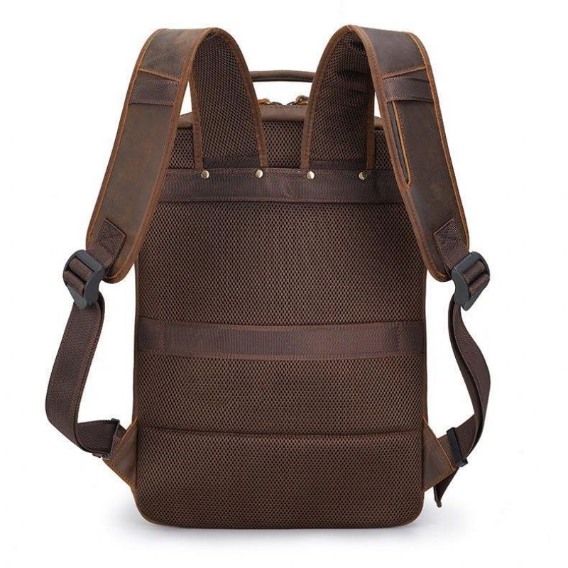 15.6 Ιντσών Computer Leather Backpack College 17