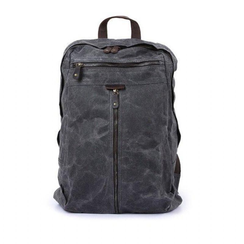 Αδιάβροχο Κερωμένο Καμβά Σακίδιο Πλάτης Laptop Daypack