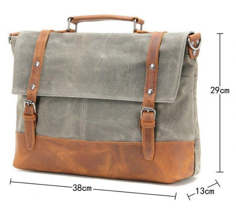 Ανδρική Τσάντα Laptop Messenger Καμβά