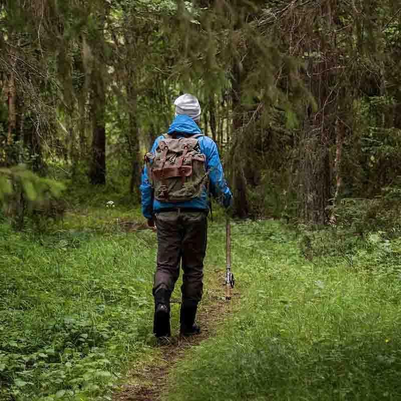 Ανδρικό Σακίδιο Πλάτης Μεγάλου Κερωμένο Καμβά