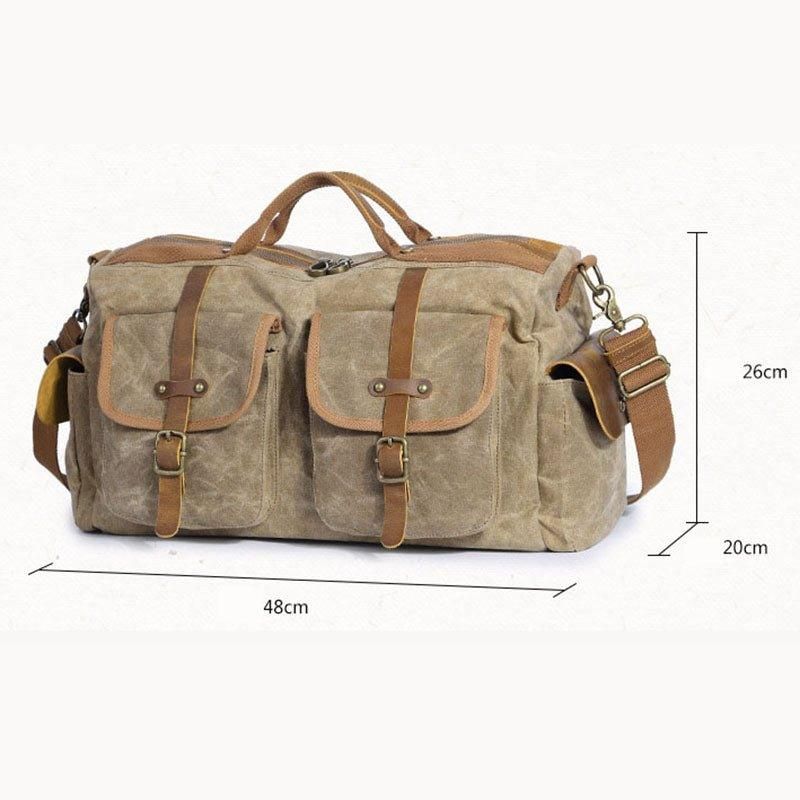 Βαρέως Τύπου Πάνινη Τσάντα Weekender Duffle