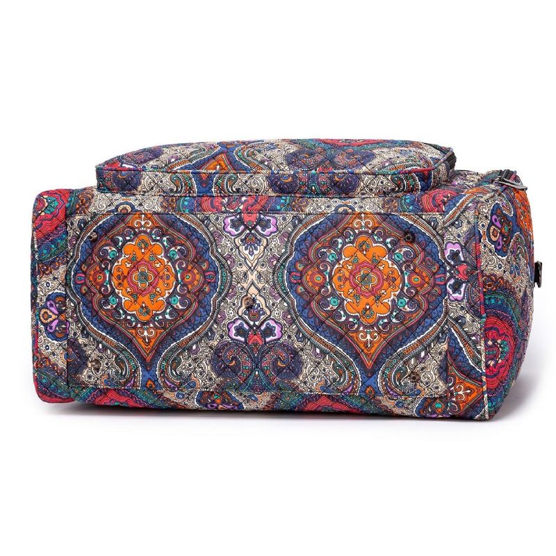 Boho Weekender Bag Canvas Travel Duffel