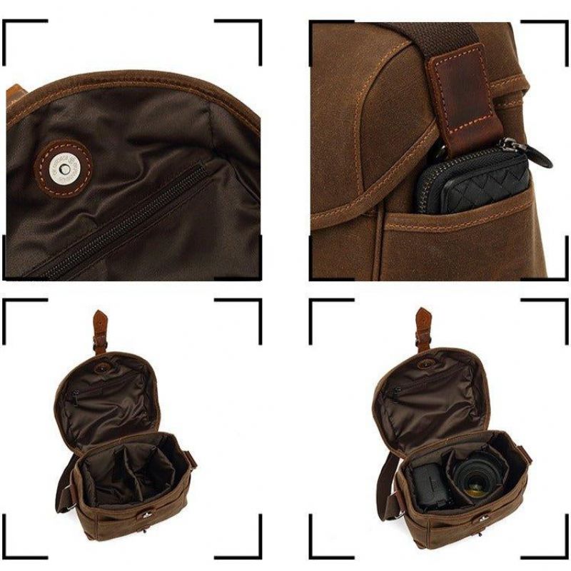 Canvas Messenger Camera Bag