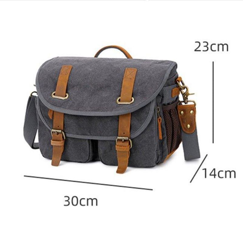 Canvas Shoulder Messenger Camera Bag