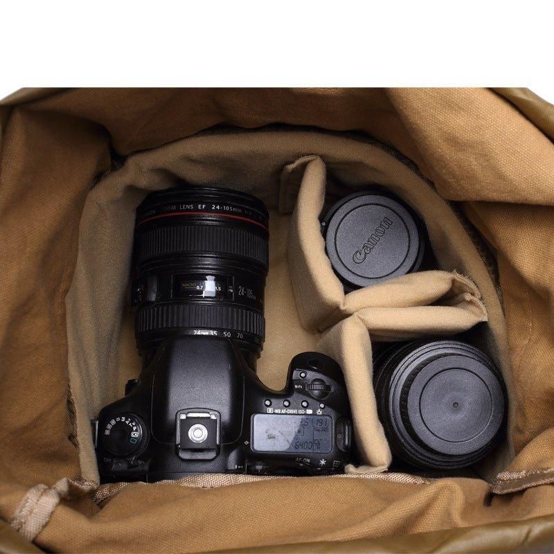 Canvas Vintage Camera Bag 1 3 Lens