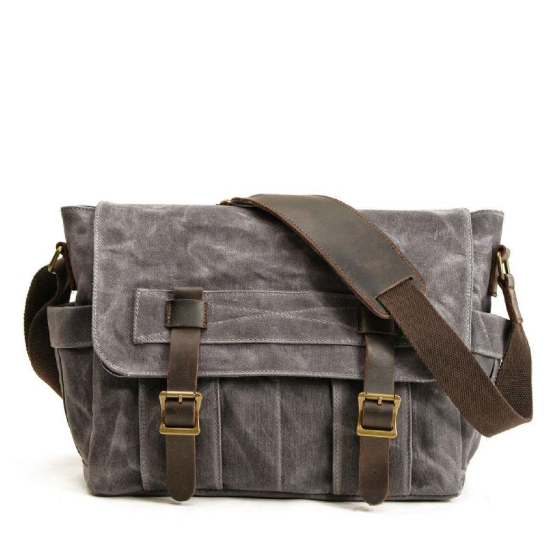 Canvas Vintage Messenger Τσάντα Ανδρικές Motobags