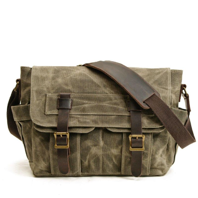 Canvas Vintage Messenger Τσάντα Ανδρικές Motobags