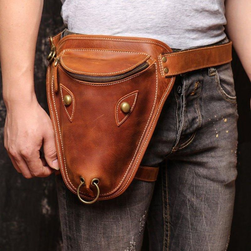 Cool Cow Head Leg Crossbody Bag Fanny Pack