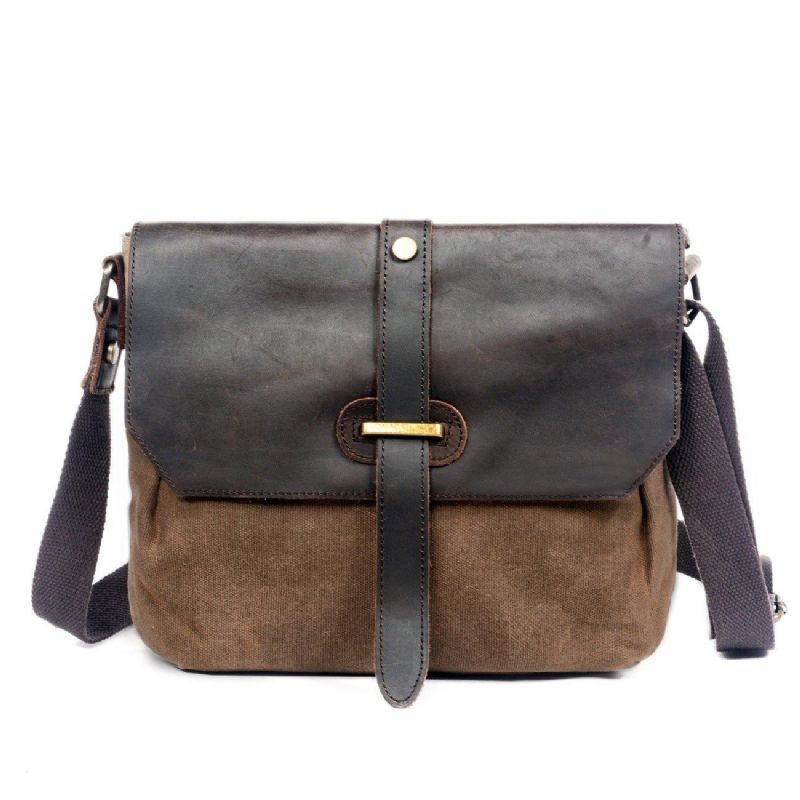 Crossbody Canvas Messenger Bag For Man