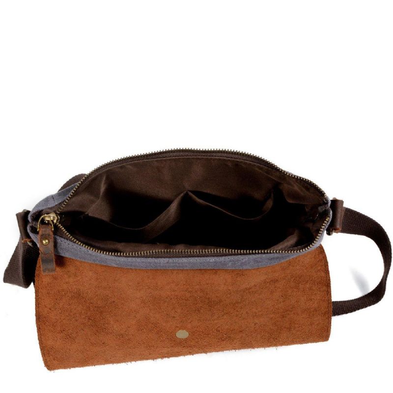 Crossbody Canvas Messenger Bag For Man