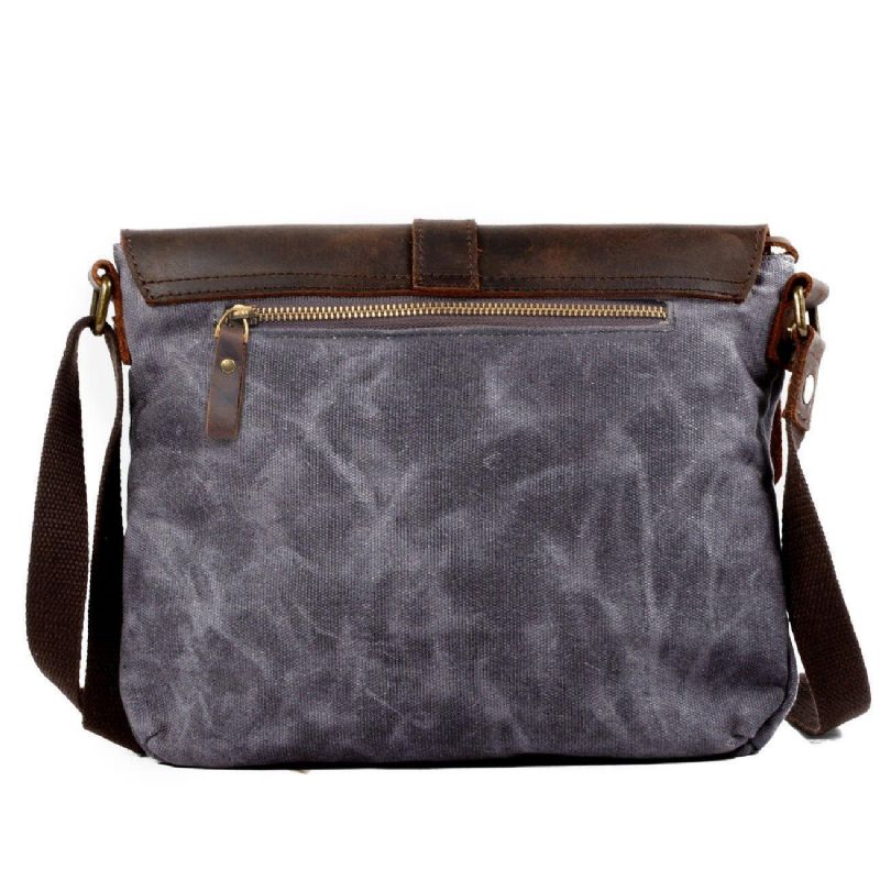 Crossbody Canvas Messenger Bag For Man