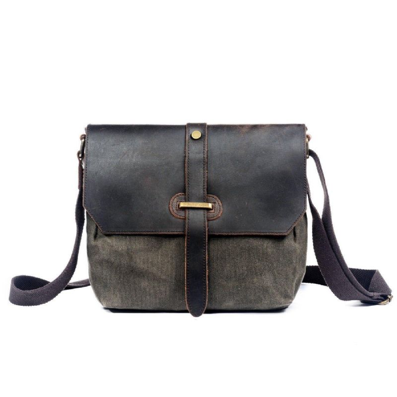 Crossbody Canvas Messenger Bag For Man