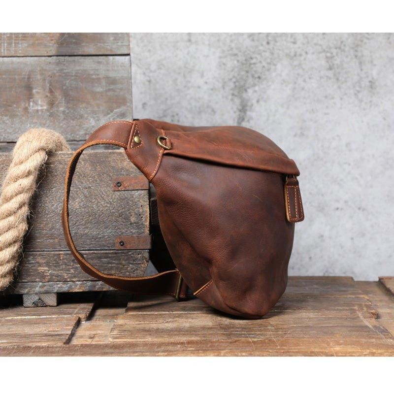 Δερμάτινη Τσάντα Ώμου Cross Body Sling