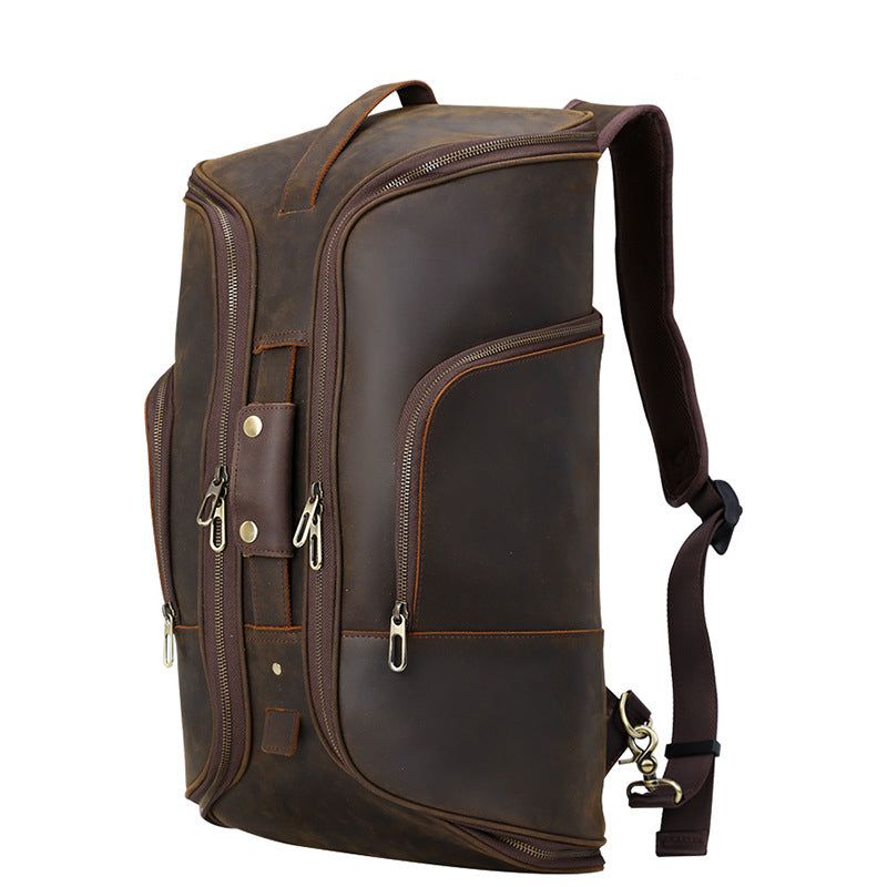 Δερμάτινο Convertible Backpack Duffle Bag For Travel