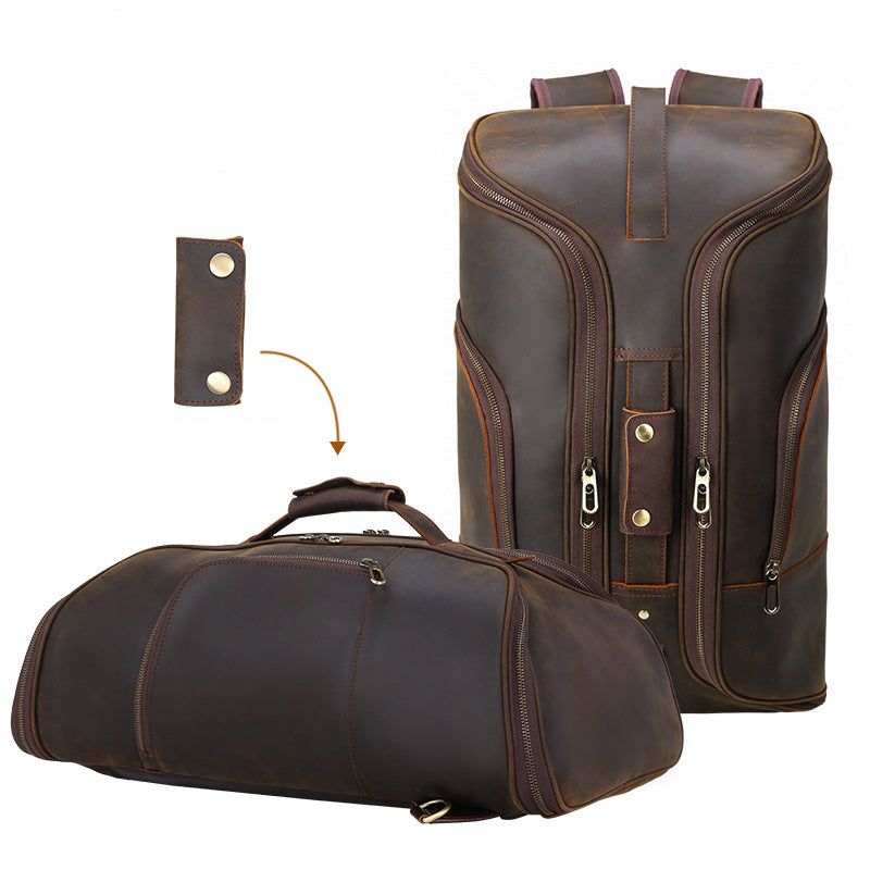 Δερμάτινο Convertible Backpack Duffle Bag For Travel