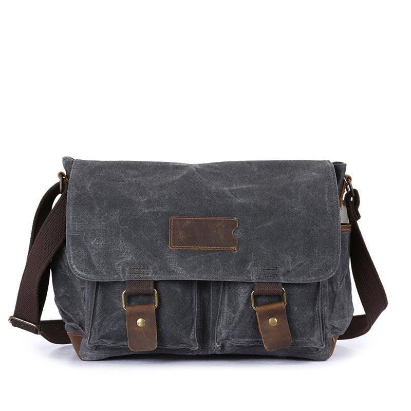 Laptop Waxed Canvas Messenger Τσάντα