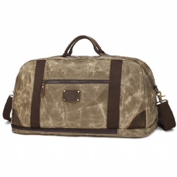 Σακίδιο Πλάτης Από Κερωμένο Καμβά Weekender Duffle Bag