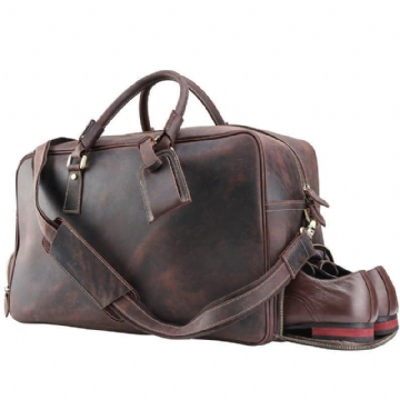 Θήκη Παπουτσιών Crazy Horse Leather Weekend Bag