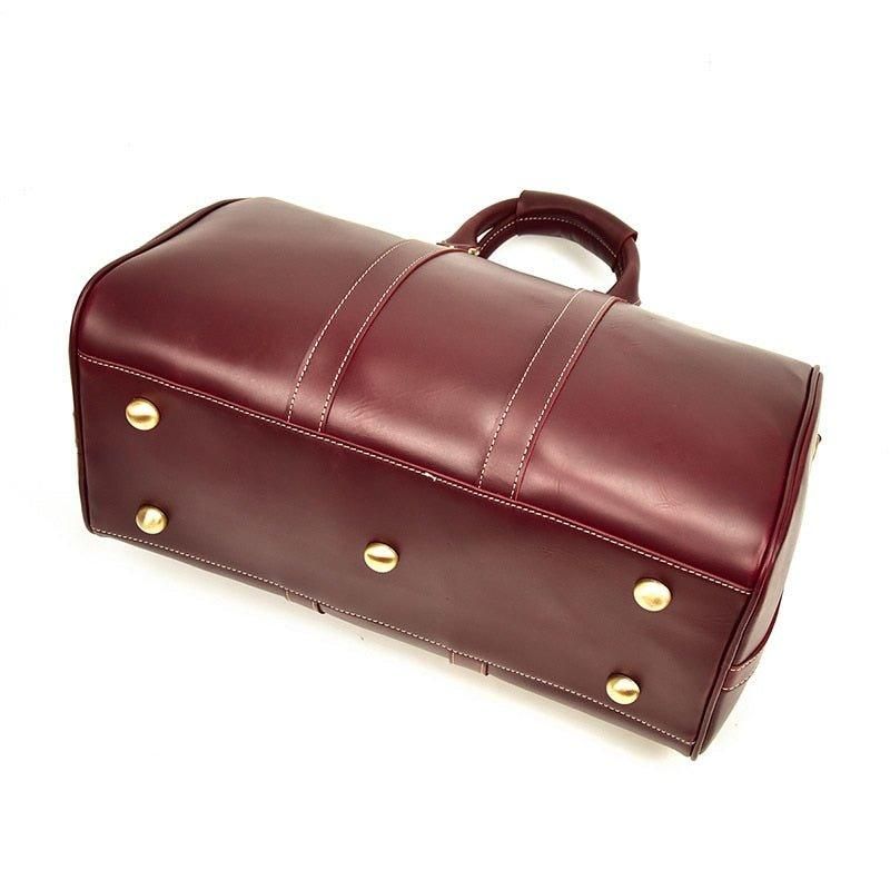 Τσάντα Duffel Vintage Από Γνήσιο Δέρμα Crazy Horse