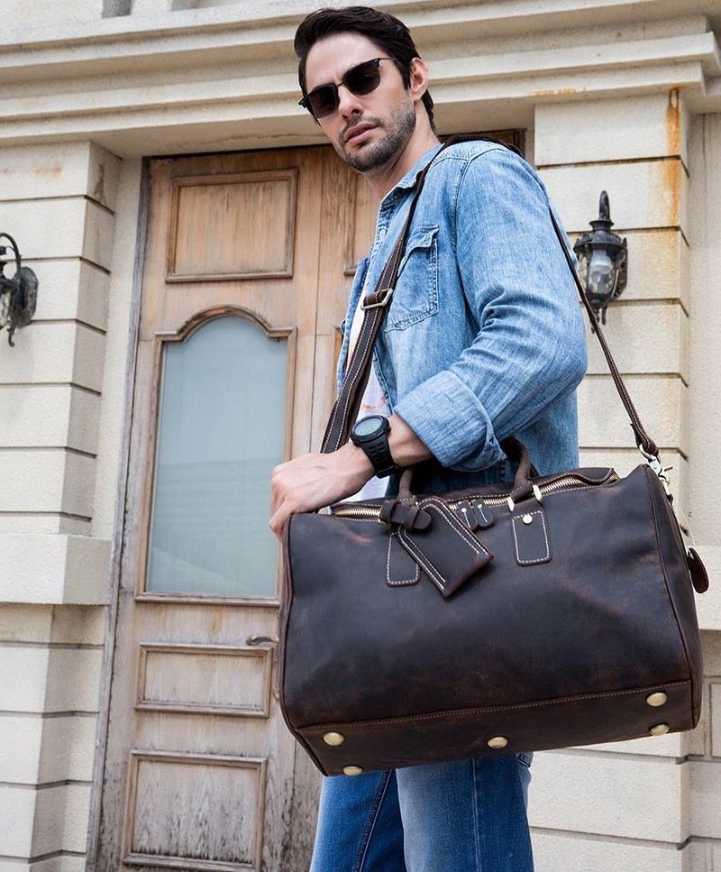 Τσάντα Duffle Bagage Vintage Crazy Horse Leather