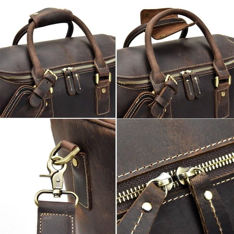 Τσάντα Duffle Bagage Vintage Crazy Horse Leather