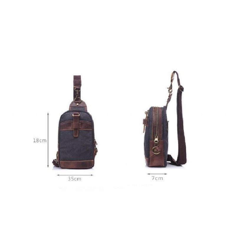 Τσάντα Sling Outdoor With Crazy Horse Leather