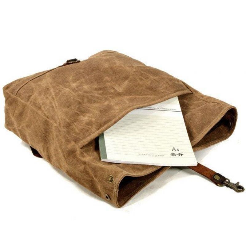 Vintage Καμβάς Τσάντα Messenger Laptop Και Motobags