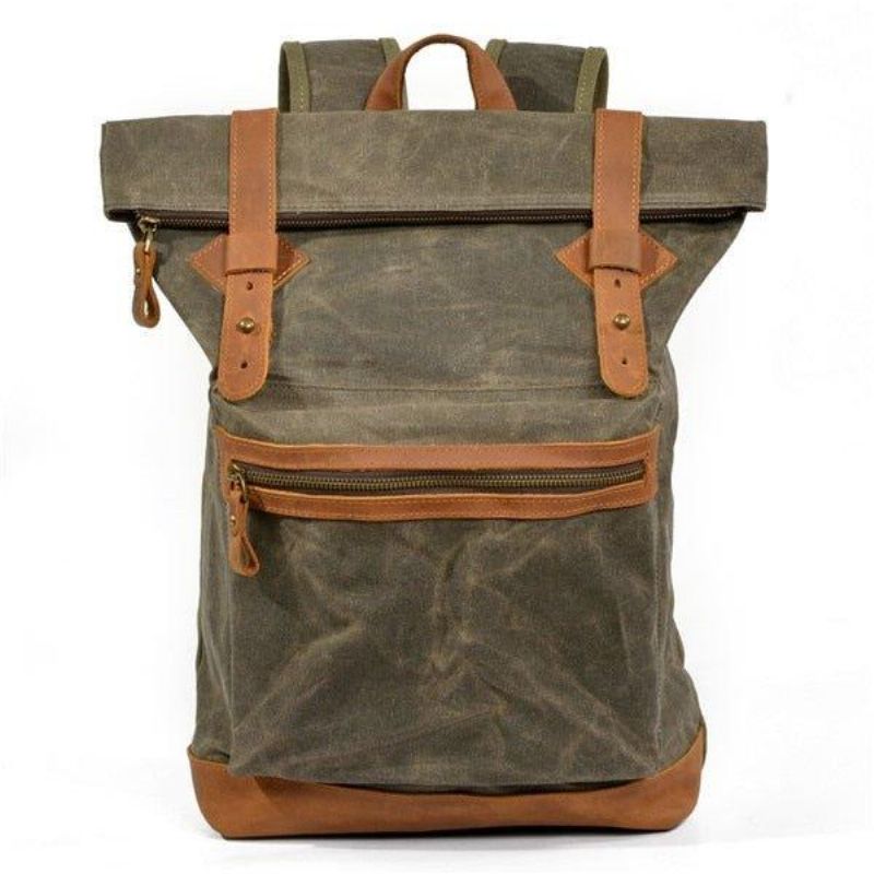 Vintage Roll Top Backpack Travel