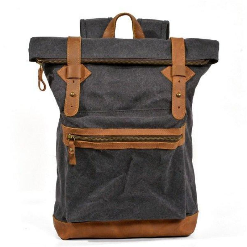 Vintage Roll Top Backpack Travel