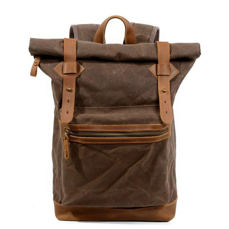 Vintage Roll Top Backpack Travel