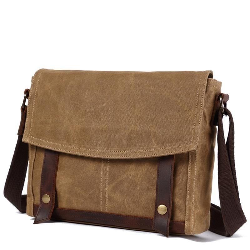 Vintage Τσάντα Messenger Canvas Crossbody Για Άνδρες