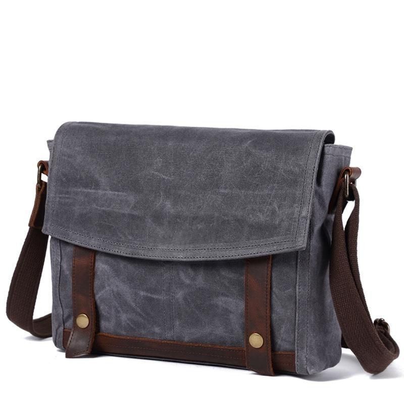 Vintage Τσάντα Messenger Canvas Crossbody Για Άνδρες