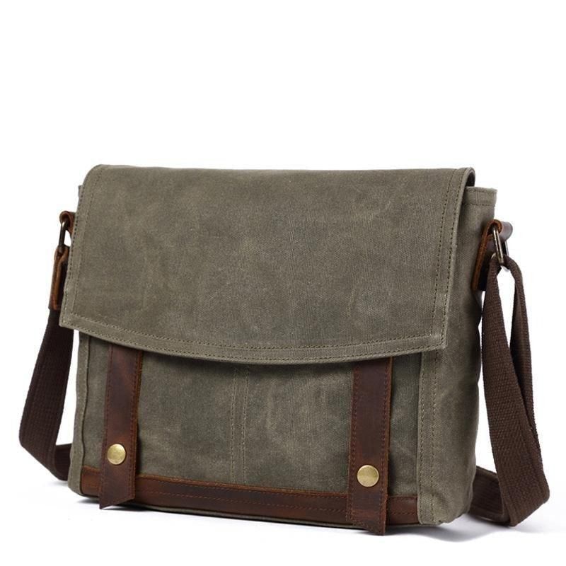 Vintage Τσάντα Messenger Canvas Crossbody Για Άνδρες